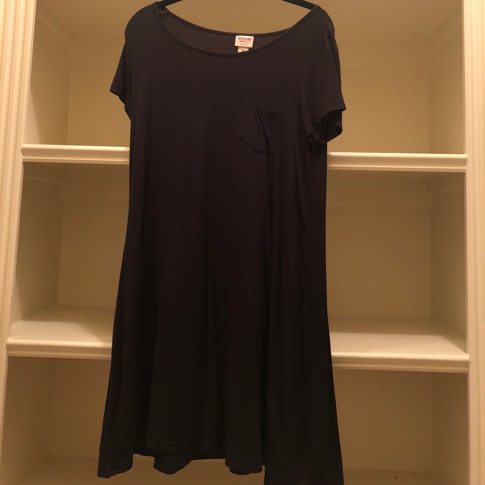 black t-shirt dress